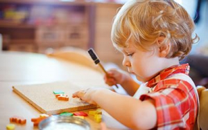 Photo of child in daycare